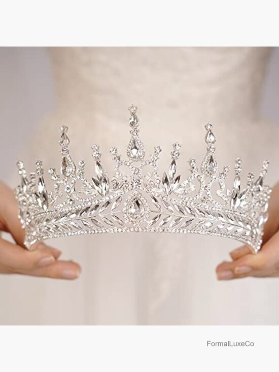 Rhinestone Crystal Wedding Tiara Crown for Bride Costume Photography Party main image 7